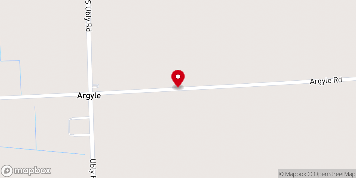 Map showing location of Argyle United Methodist Church