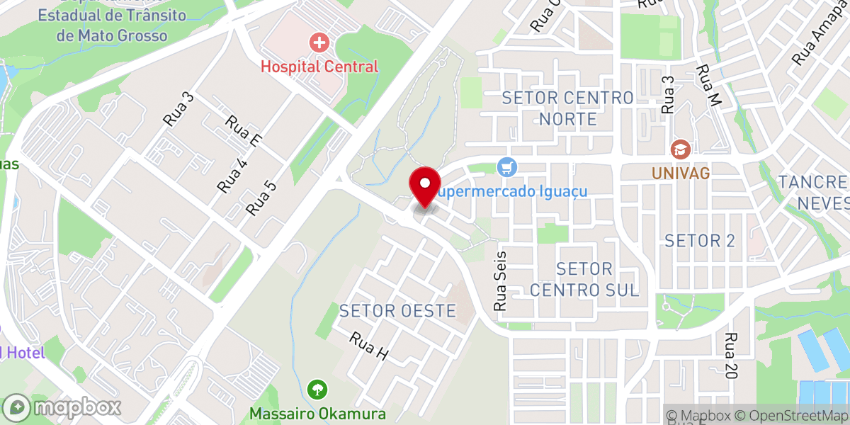Map showing location of Igreja pentecostal cruz vida e paz
