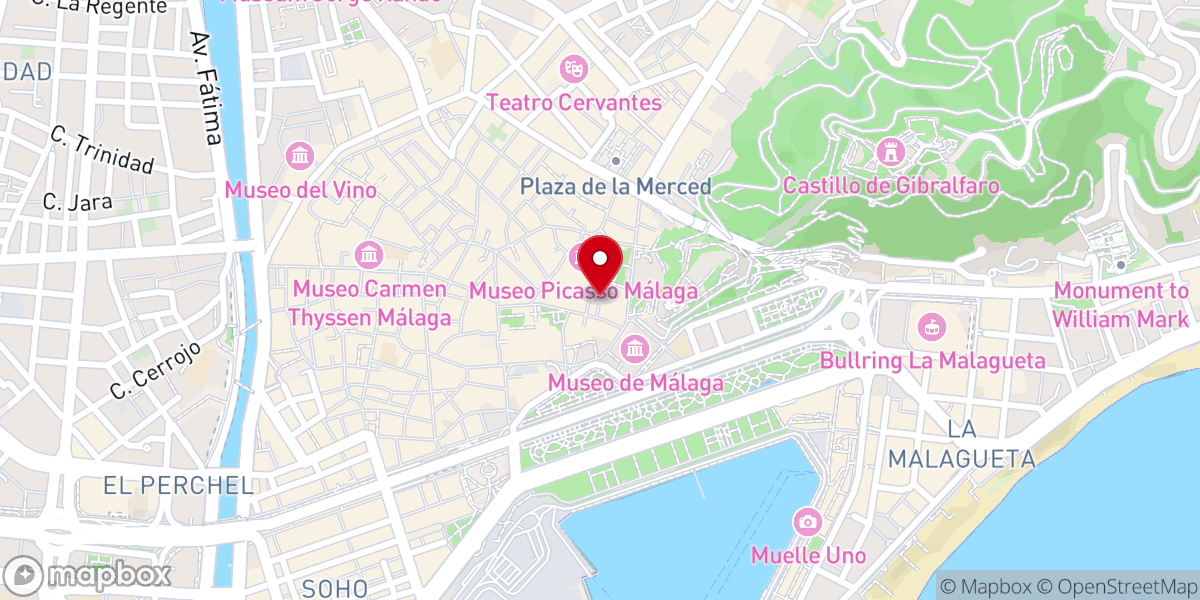 Map showing location of Iglesia de Santa Ana