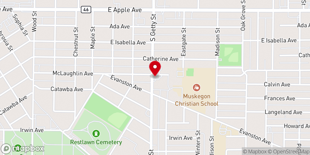 Map showing location of Lake City Church