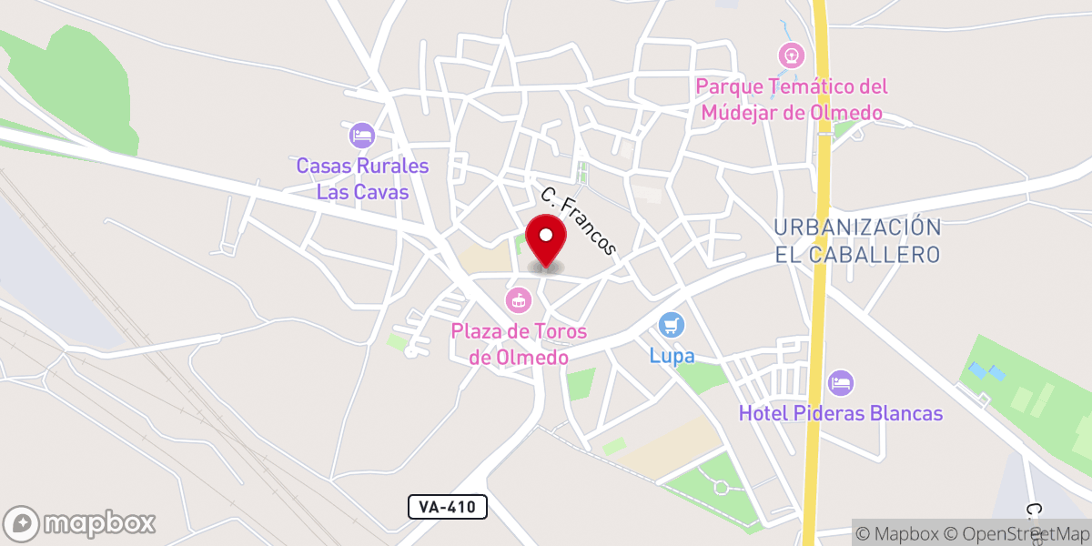 Map showing location of Iglesia-Convento de las Dominicas de la Madre de Dios