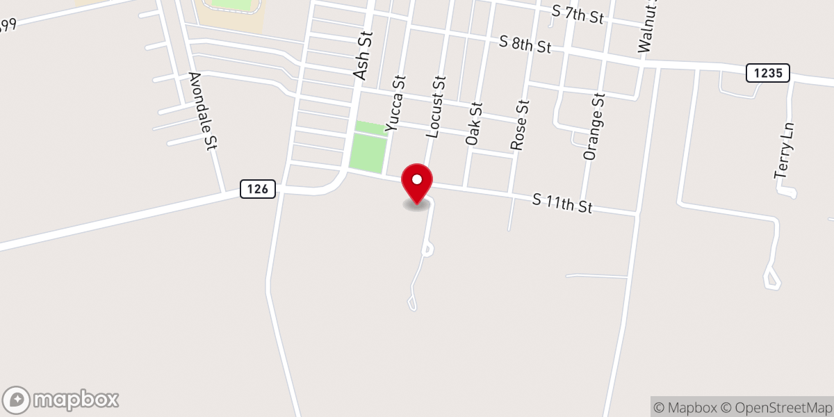 Map showing location of Our Mother of Mercy Catholic