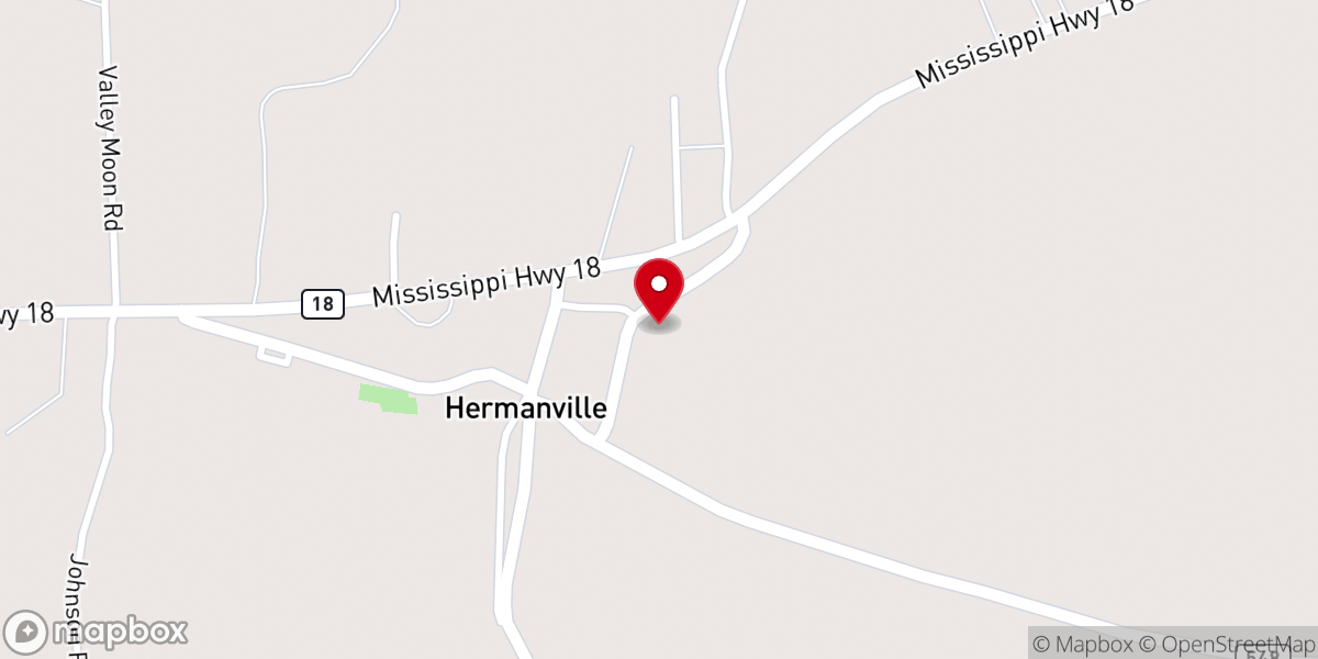 Map showing location of Holly Grove Baptist Church