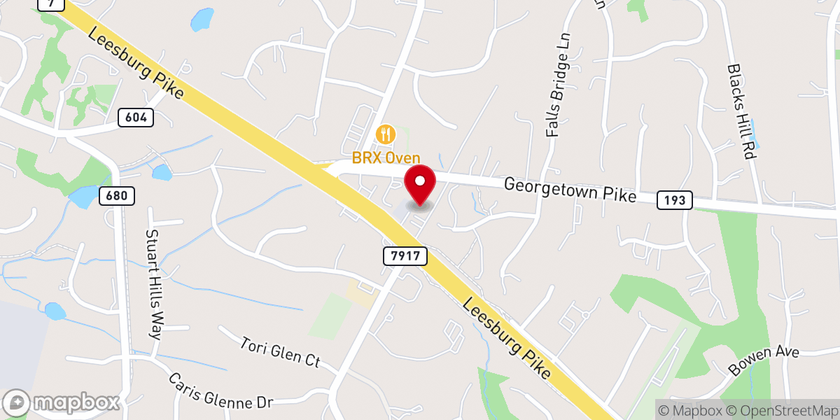 Map showing location of Dranesville Church of the Brethren