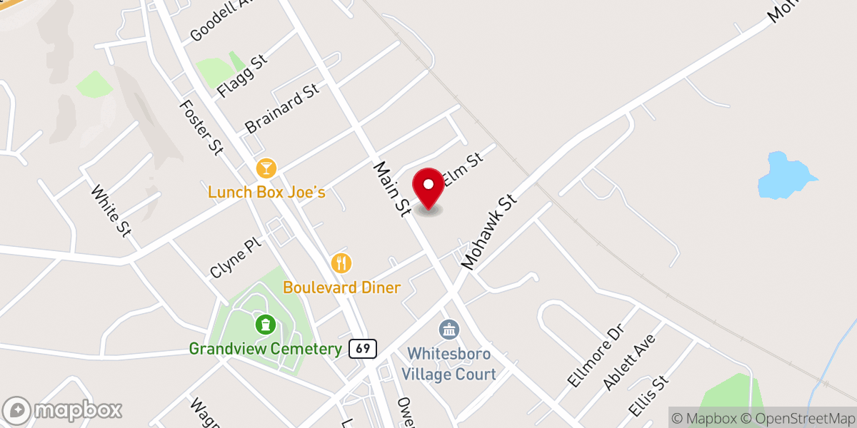Map showing location of New Bethel Missionary Baptist Church