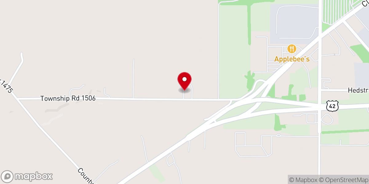 Map showing location of Ashland Church of the Nazarene