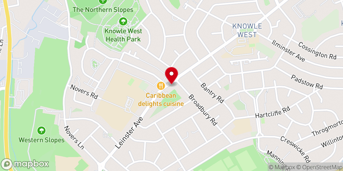 Map showing location of Destiny Knowles Pentecostal Church