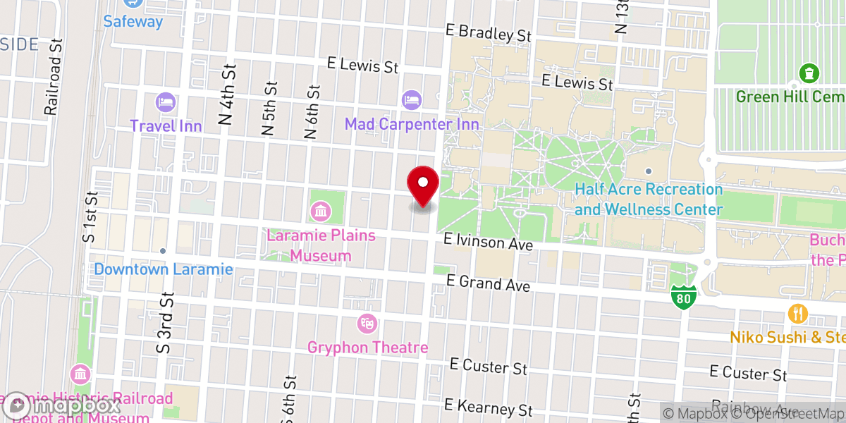 Map showing location of Friends Church