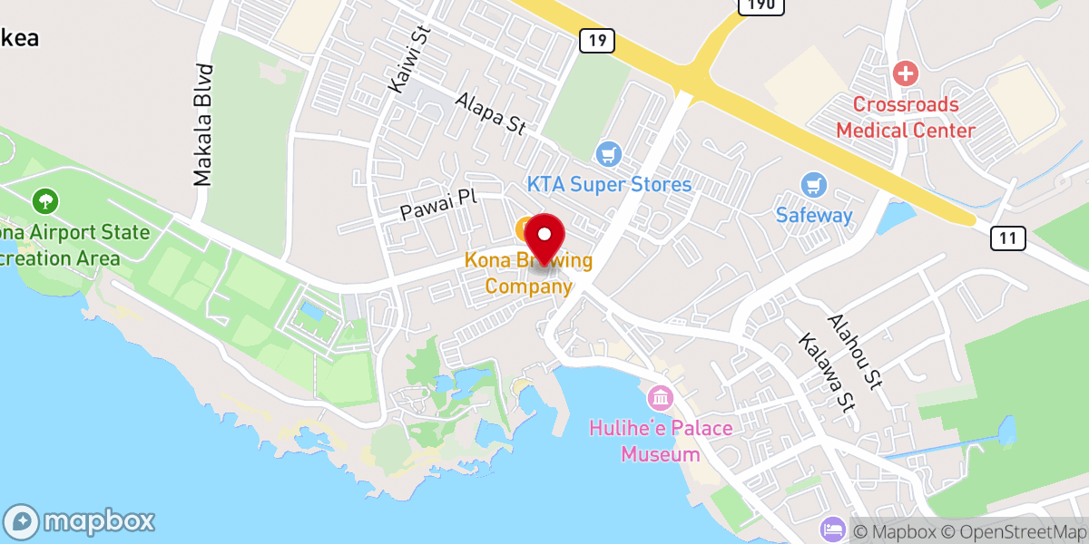 Map showing location of King Kamehameha Mall