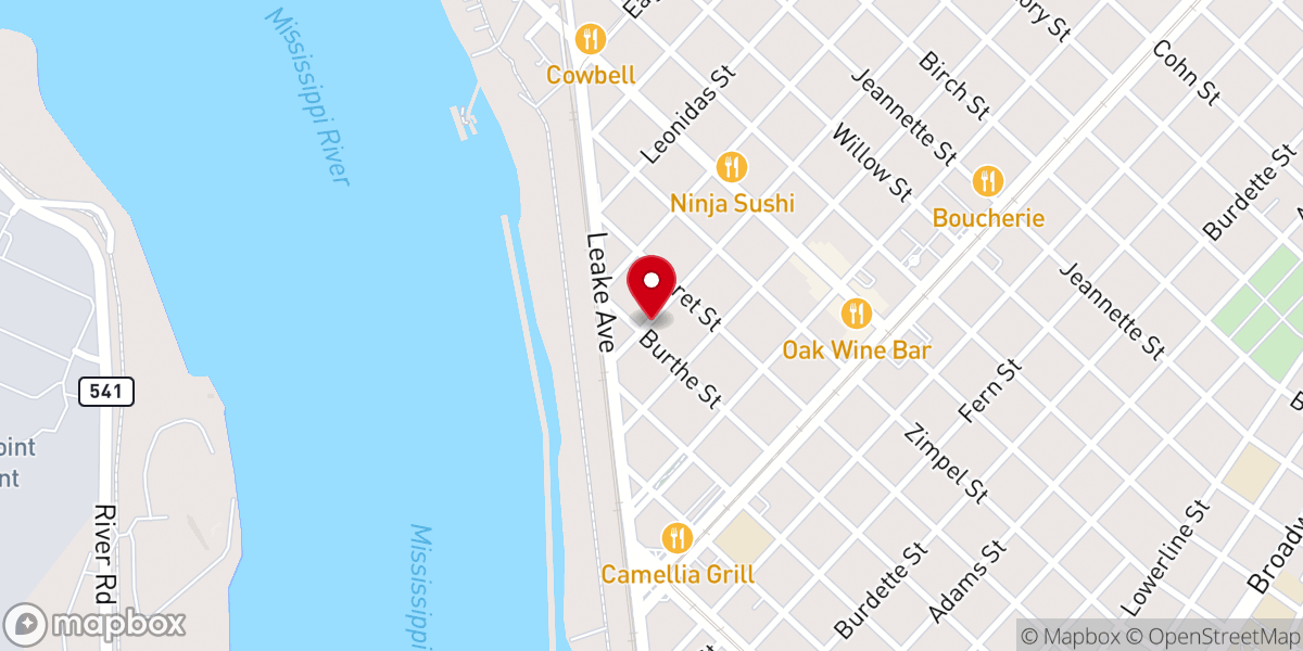 Map showing location of Saint Joan of Arc Catholic Church