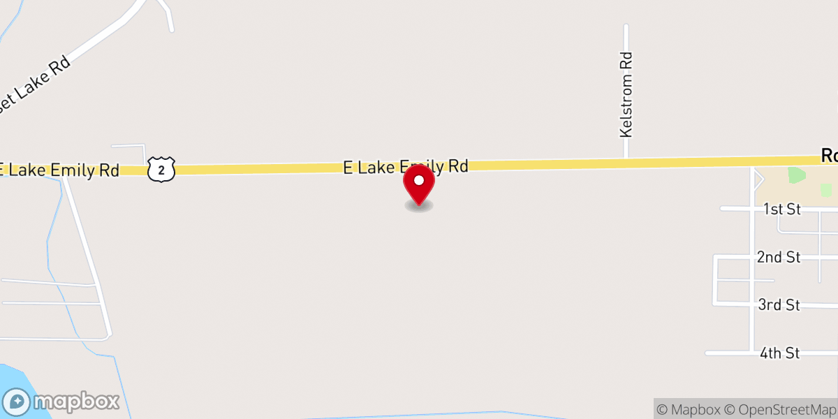 Map showing location of Iron River Bible Church