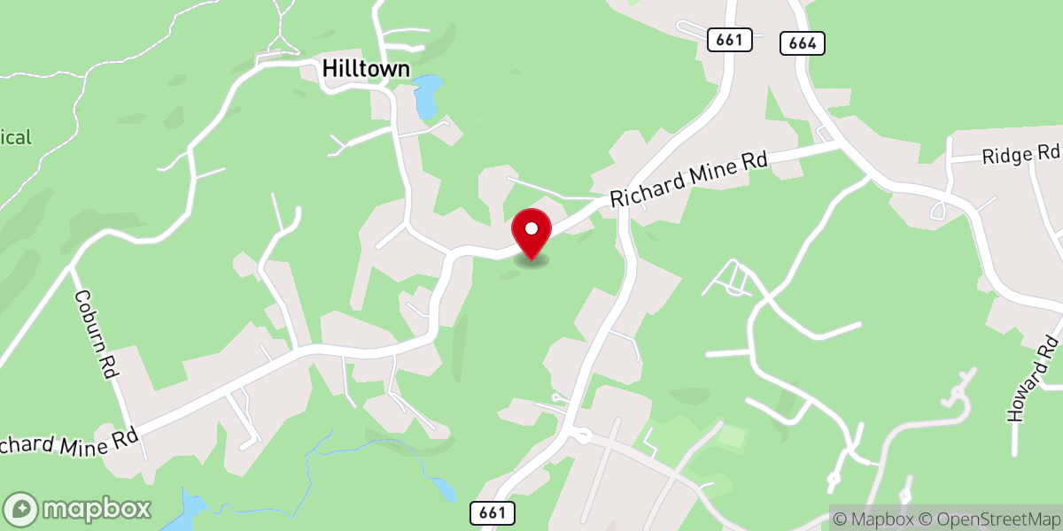 Map showing location of Iglesia Elim Dover NJ Nonprofit Inc