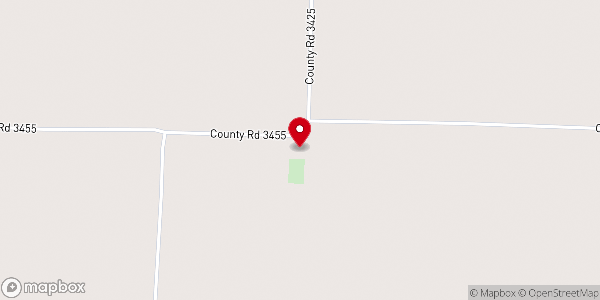 Map showing location of McCraw Chapel