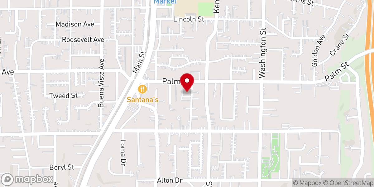 Map showing location of St Philip's Episcopal Church