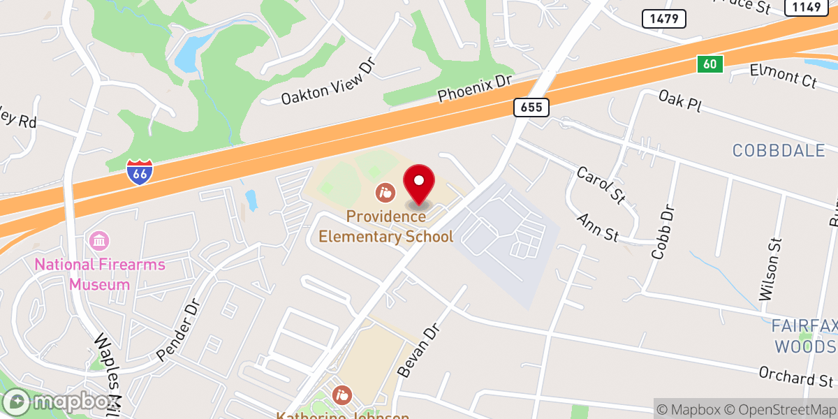 Map showing location of Calvary Hill Fellowship Church Inc
