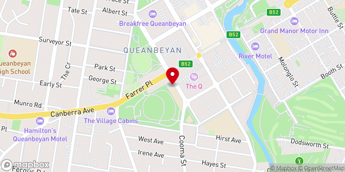Map showing location of St. Gregory's CatholicParish