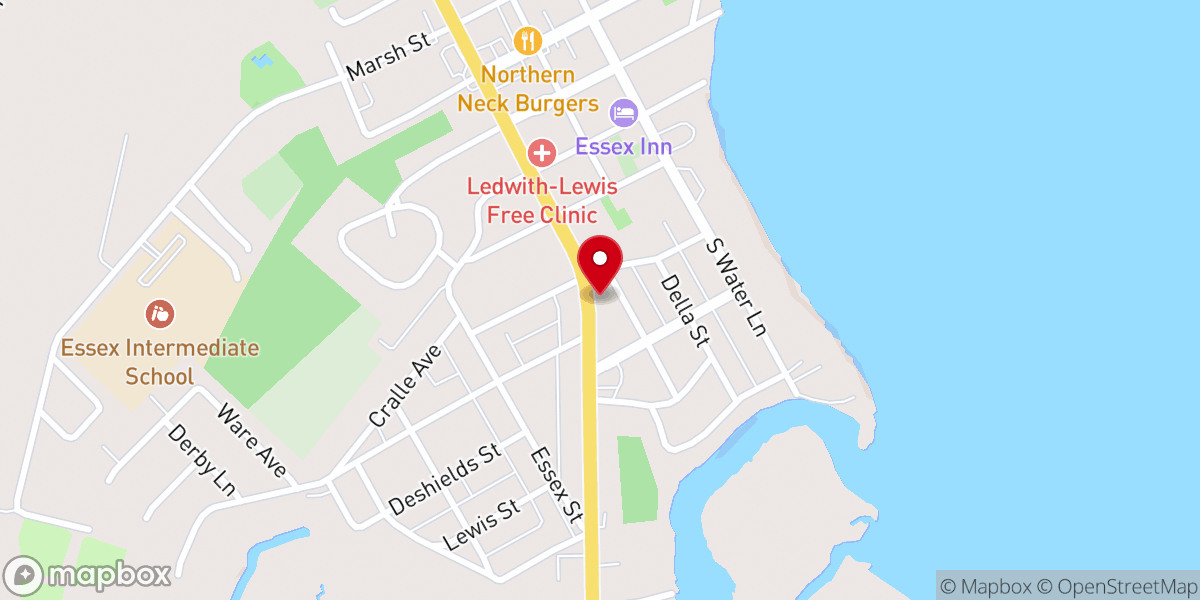 Map showing location of Acme Antiques