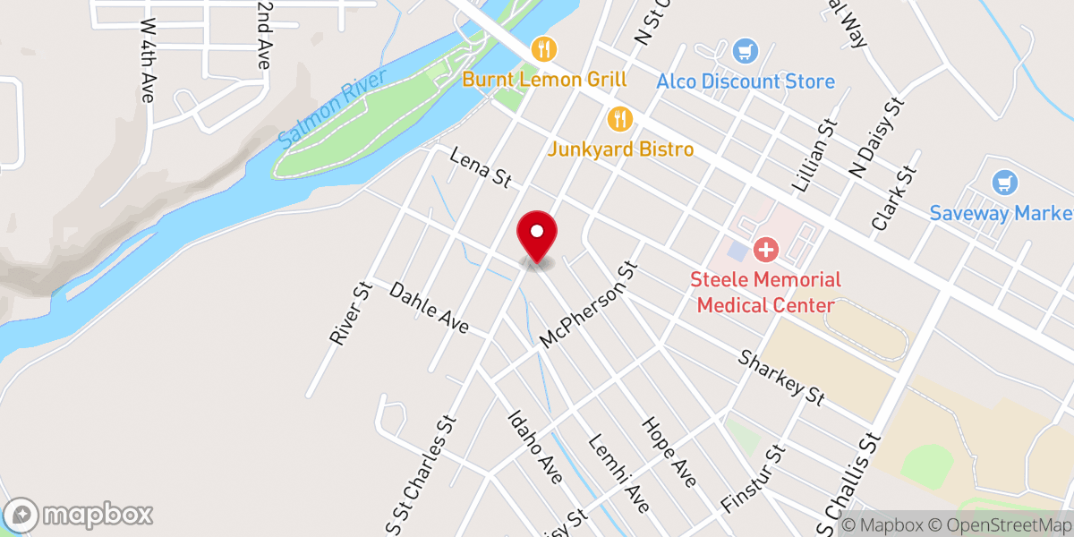 Map showing location of Saint Charles Borromeo Catholic Church