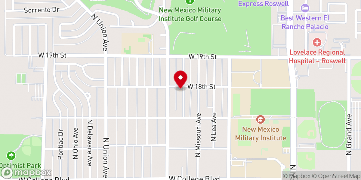 Map showing location of Iglesia Dios Es Amor