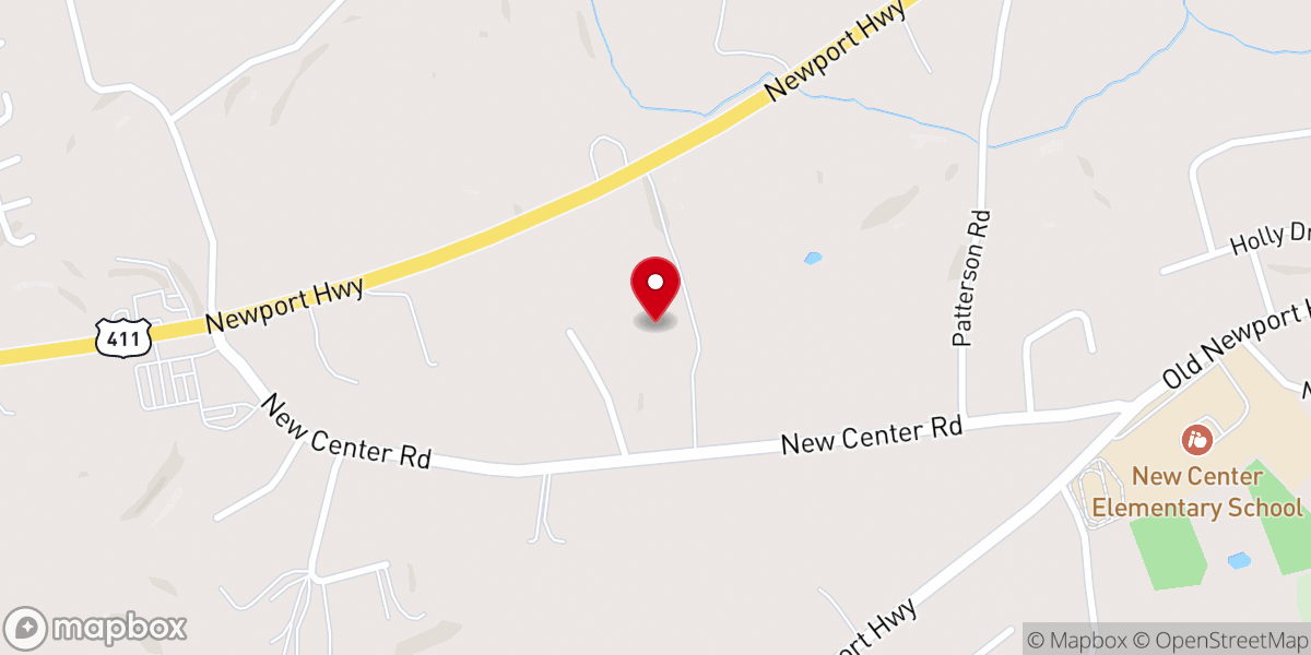 Map showing location of Grace Baptist Church