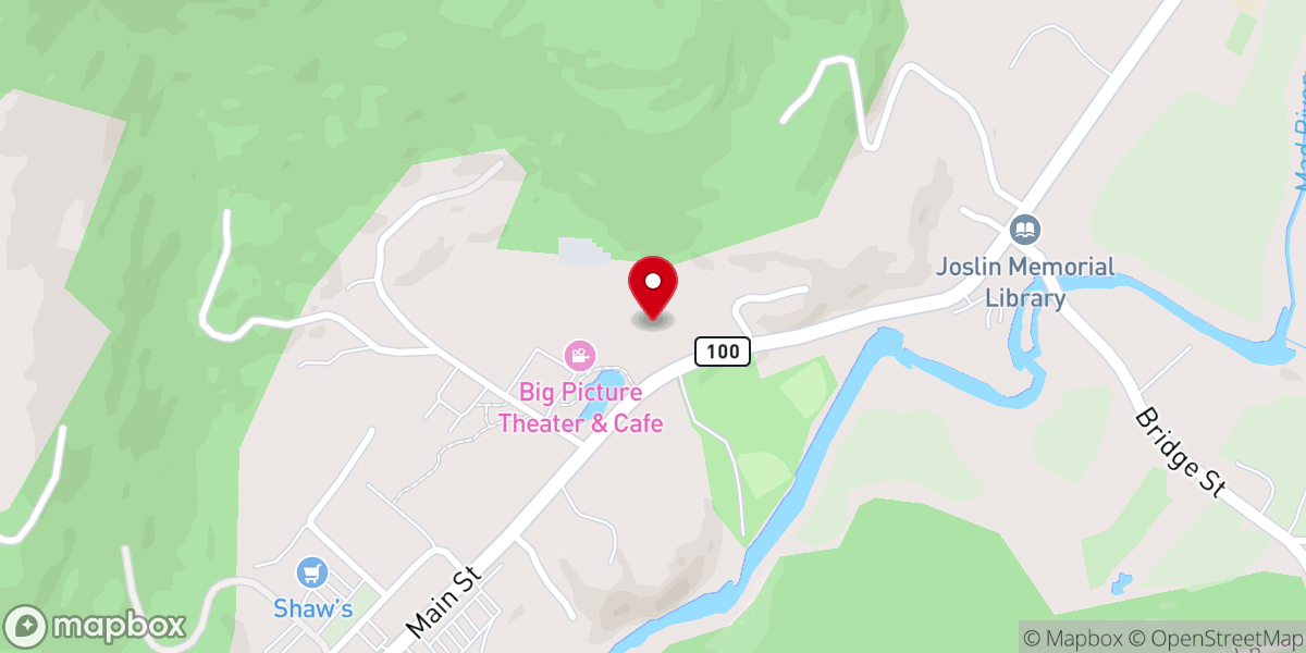 Map showing location of Waitsfield