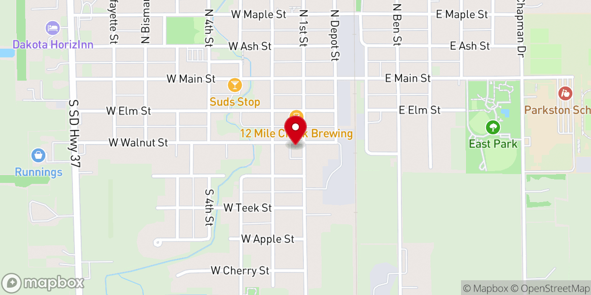 Map showing location of Salem Lutheran Church ELCA