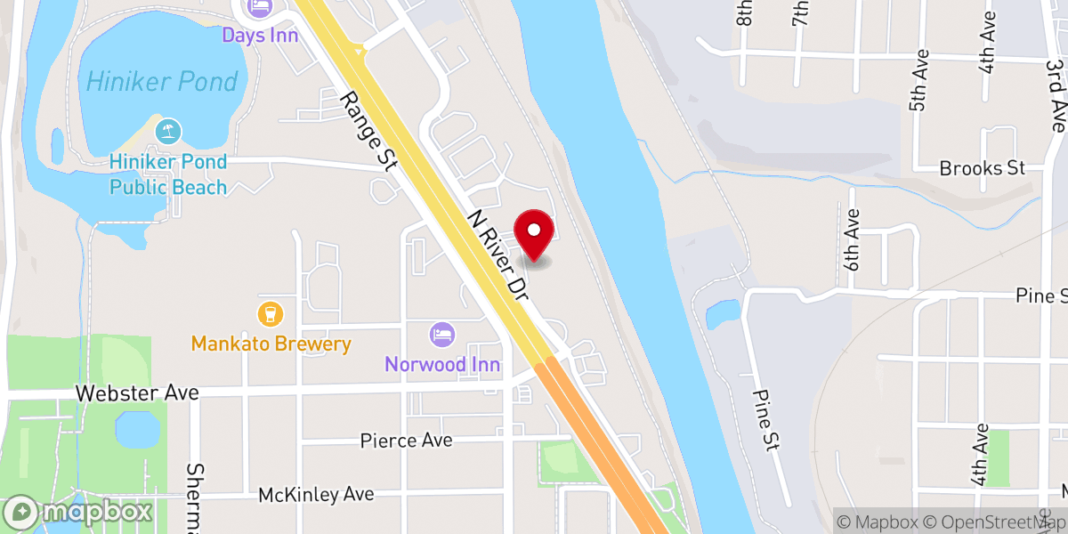 Map showing location of New Creation World Outreach Church