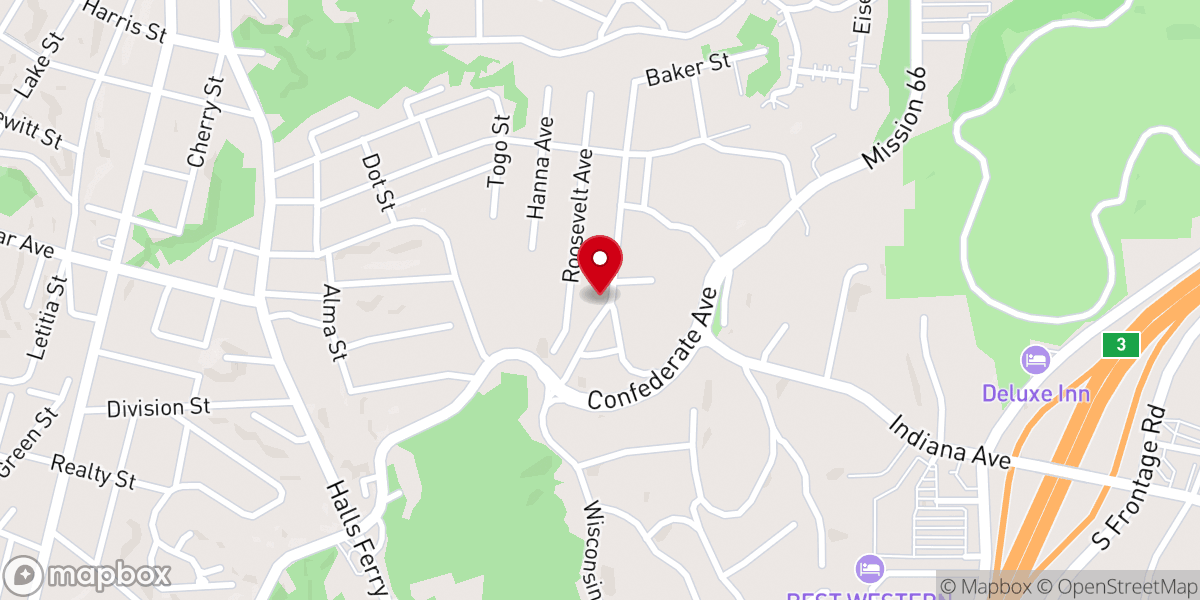 Map showing location of Vicksburg Family Life Church