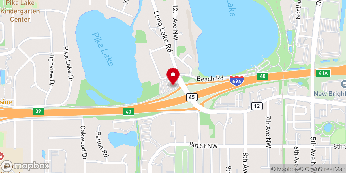 Map showing location of United Church of Christ in New Brighton