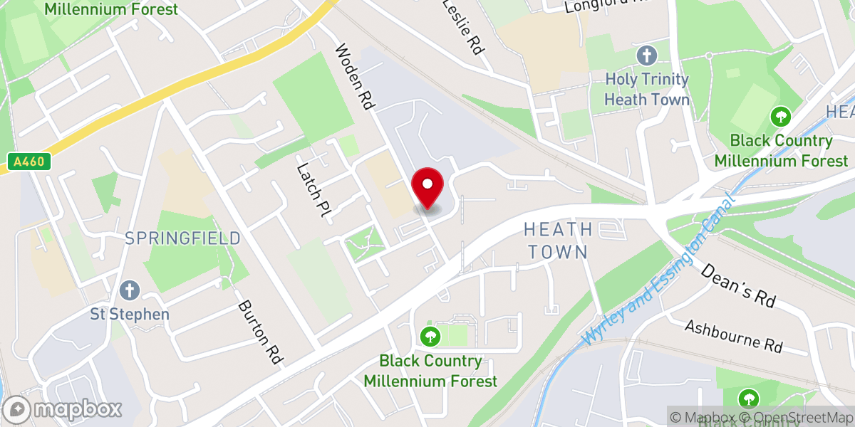 Map showing location of The Church of Pentecost UK