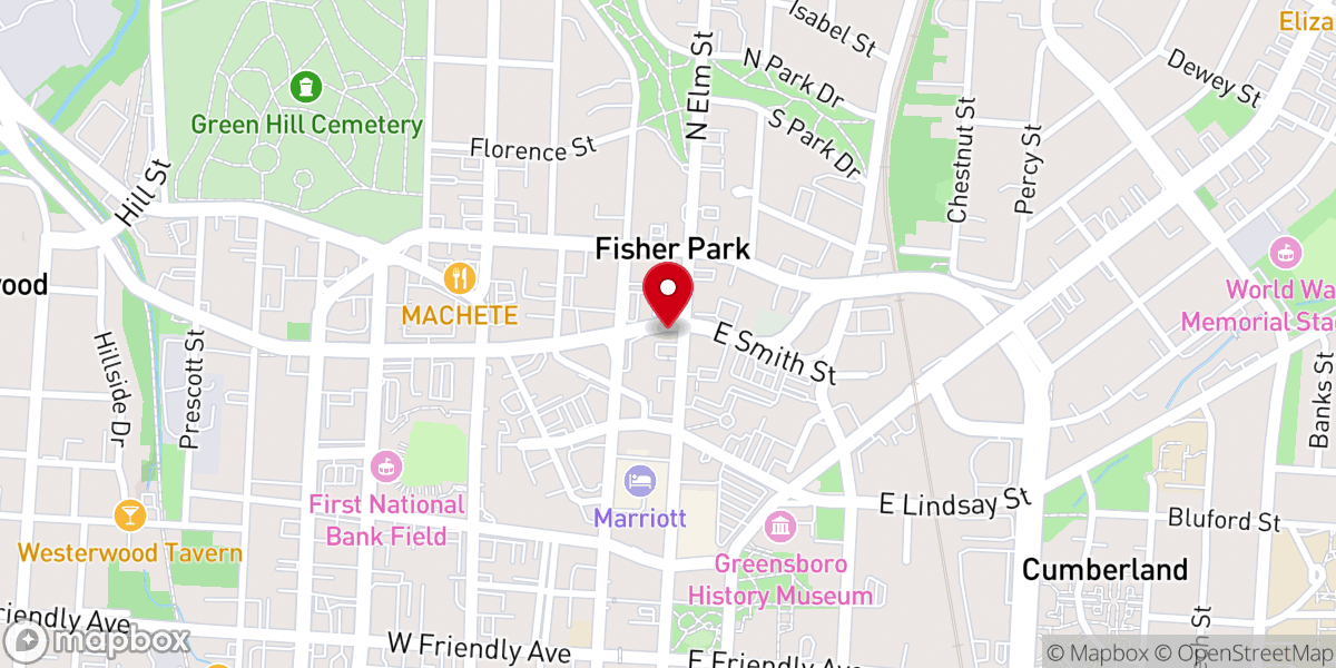 Map showing location of St. Benedict Roman Catholic Church