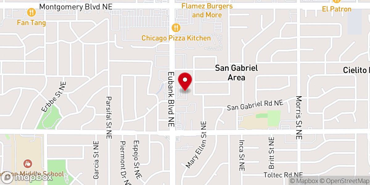 Map showing location of Berean Baptist Church