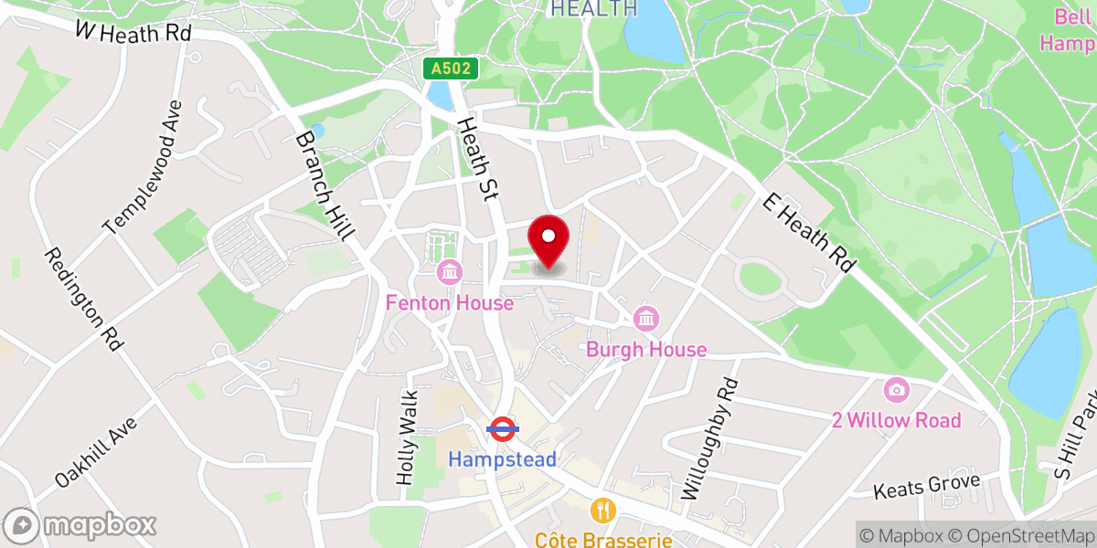 Map showing location of The Village Shul