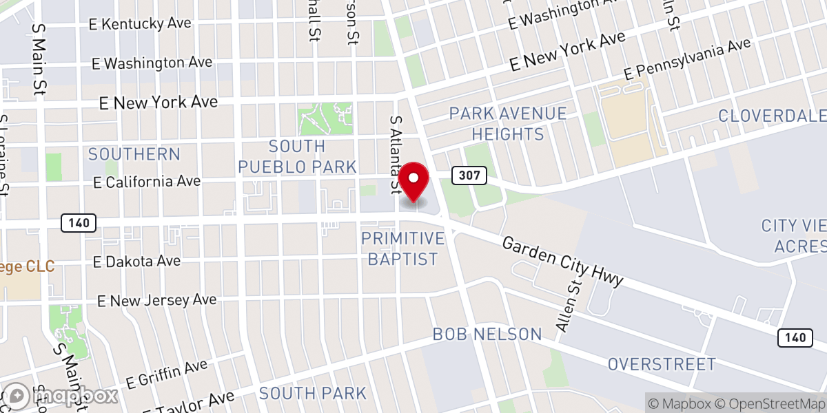 Map showing location of Faith Inclusion Network