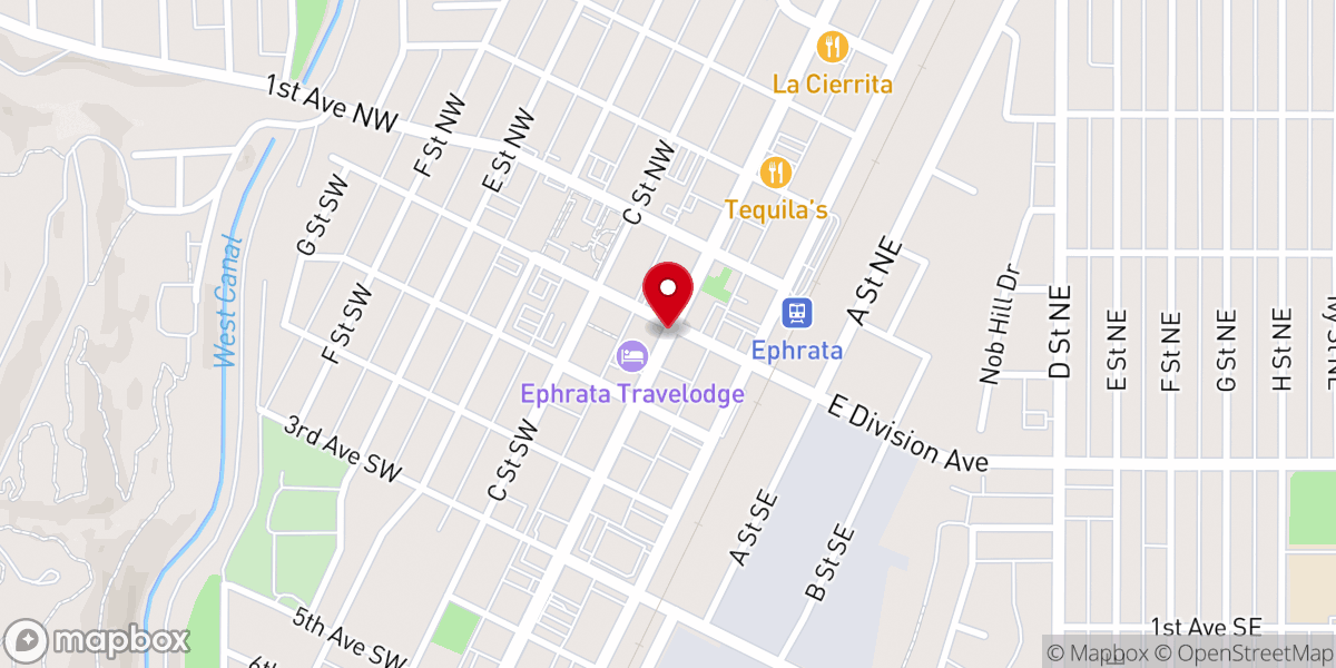 Map showing location of Grant Transit Authority