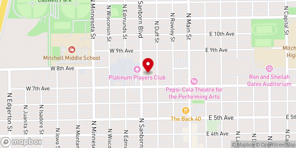 Map showing location of The Salvation Army of Mitchell