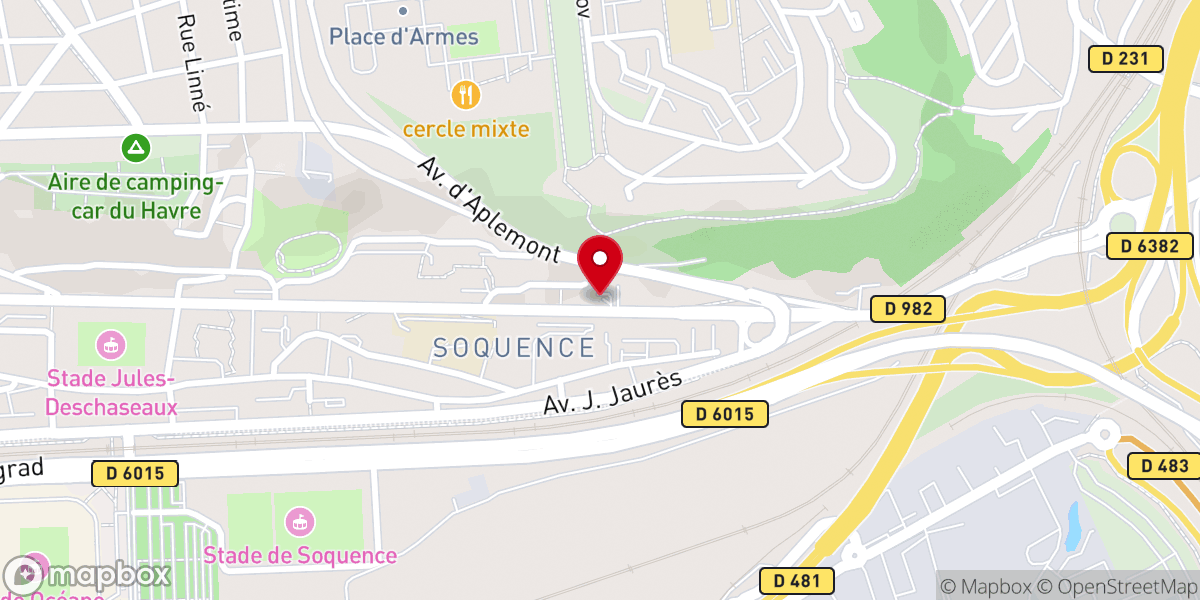 Map showing location of Eglise La Bonne Nouvelle