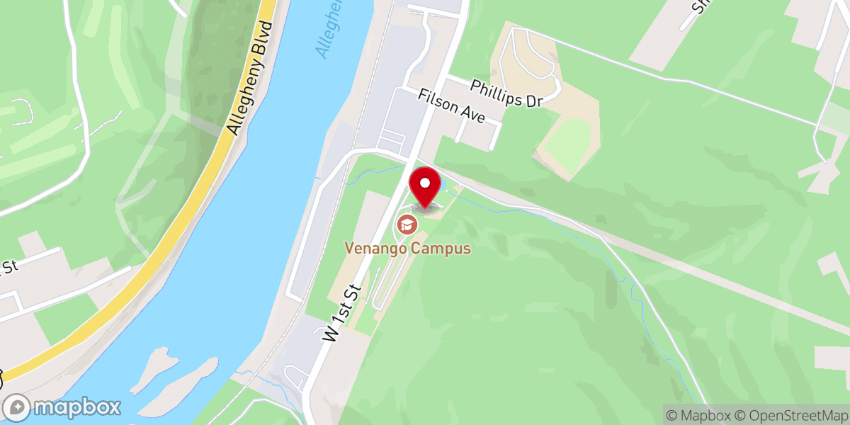 Map showing location of Robert W. Rhoades Center