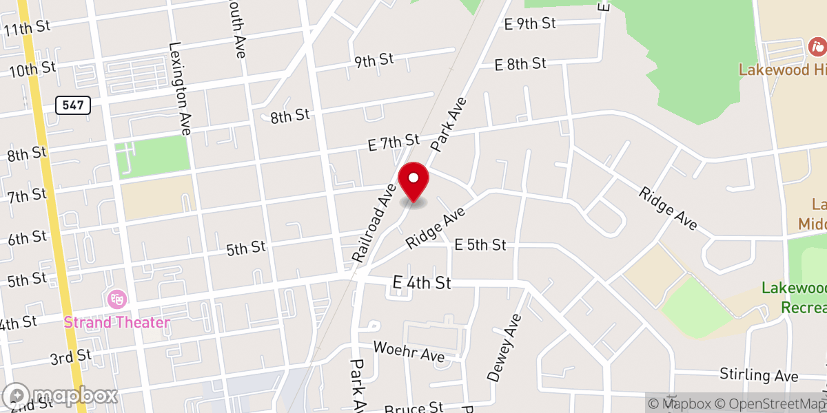 Map showing location of Chasidei Skulen De-lakewood Inc