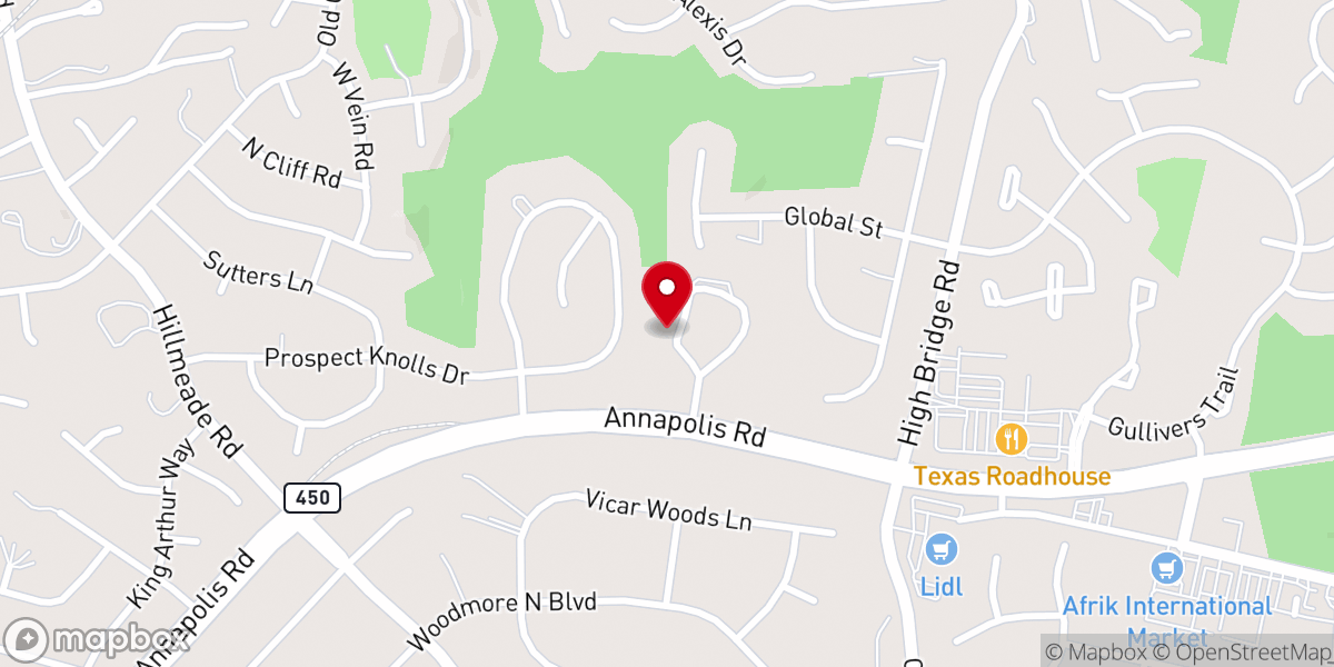 Map showing location of Holy Trinity Episcopal Church