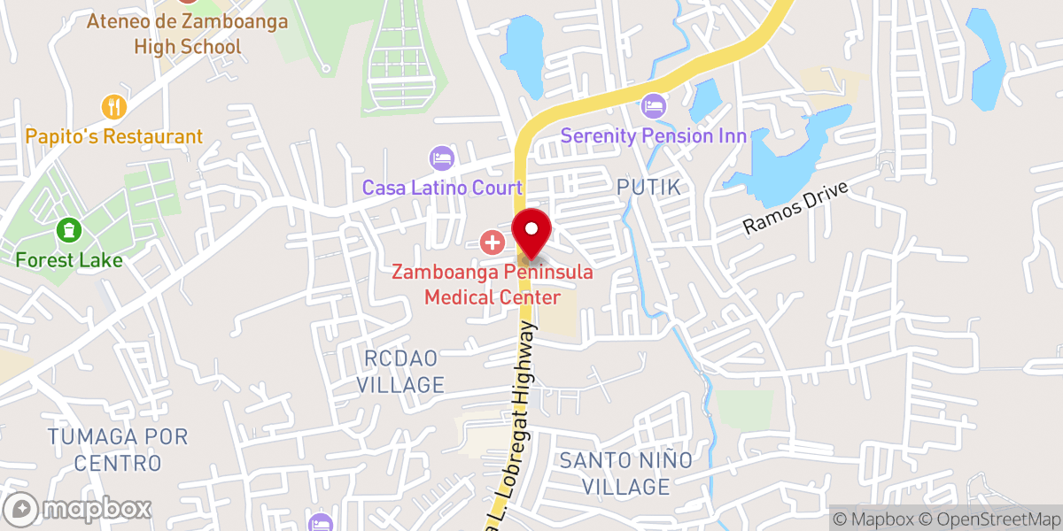 Map showing location of Saint Anthony de Padua Parish - Putik