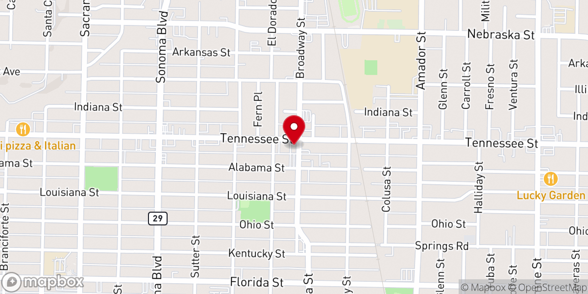 Map showing location of Jesus Is Alive Fellowship