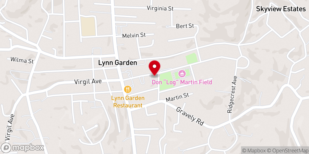 Map showing location of New Hope Evangelical Church