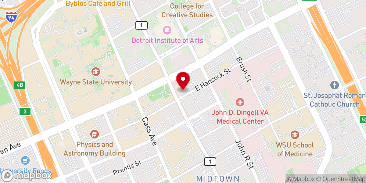 Map showing location of The Cathedral Church of Saint Paul