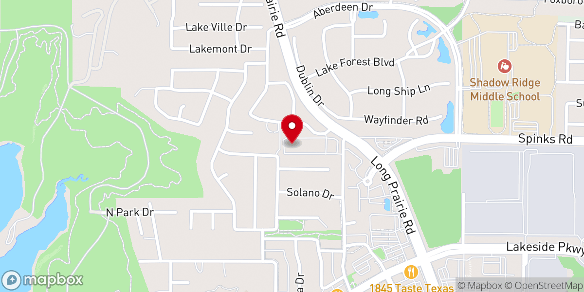 Map showing location of Live Oak Church