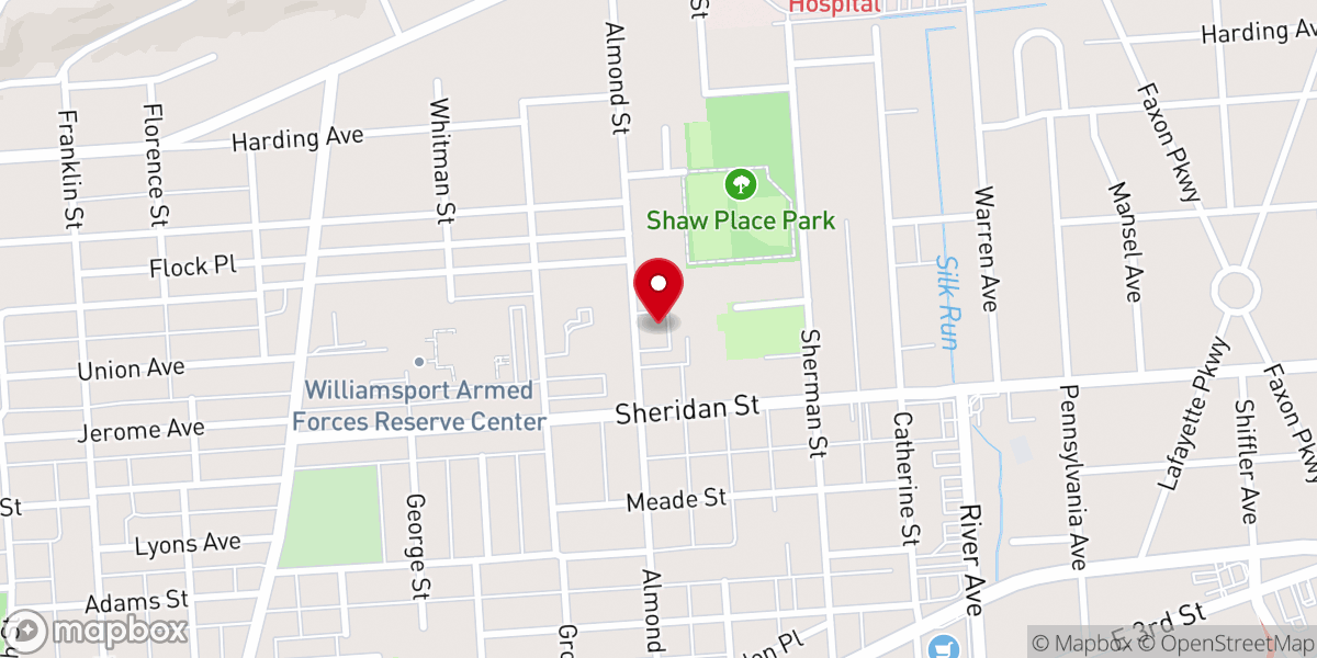 Map showing location of First Church of Christ