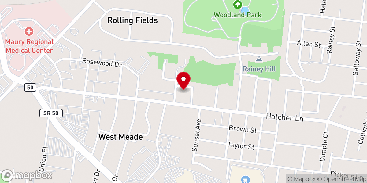 Map showing location of Craft Memorial United Methodist Church