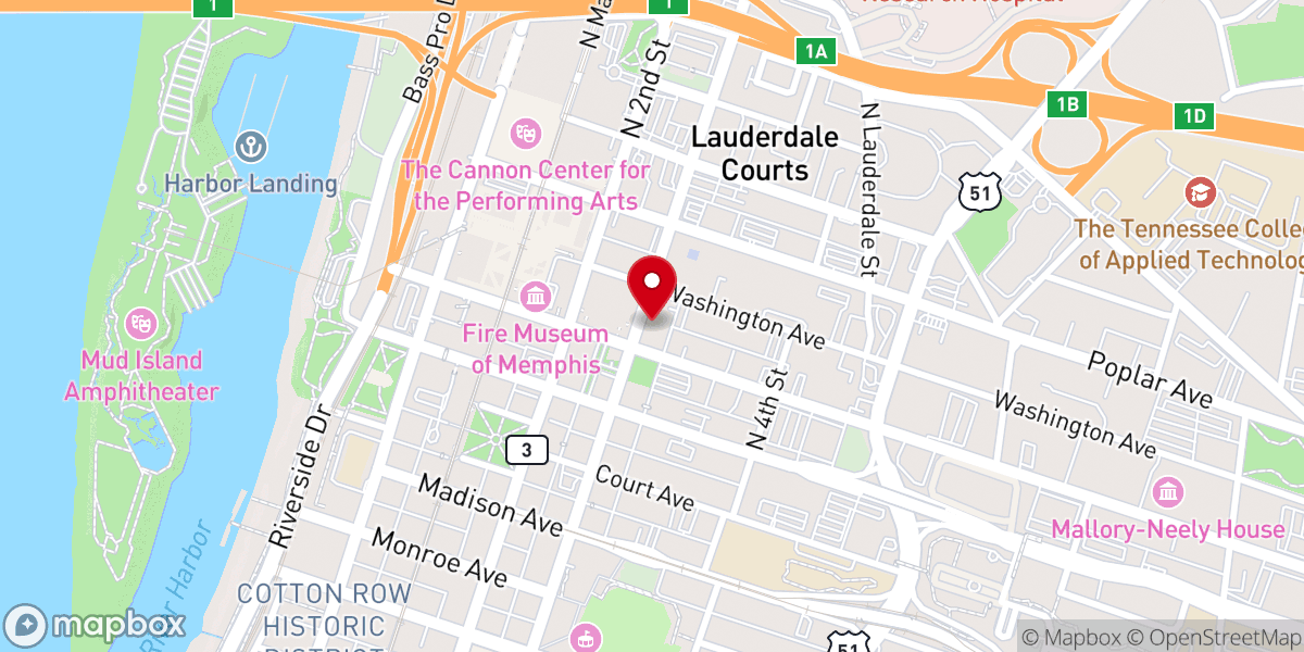 Map showing location of St. Peter Catholic Church