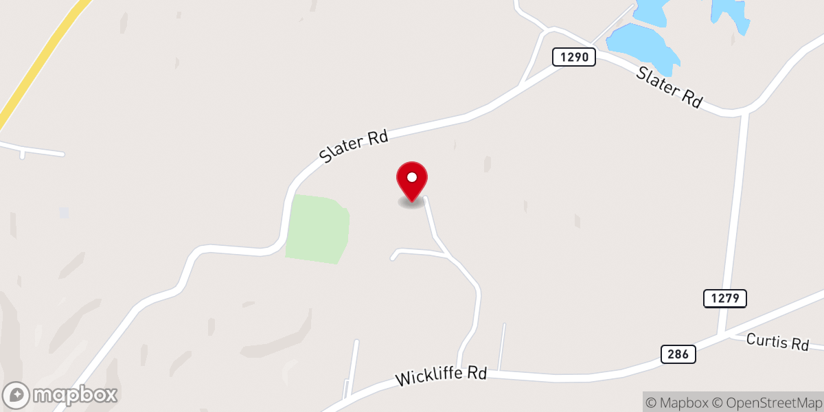 Map showing location of Calvary Christian Fellowship