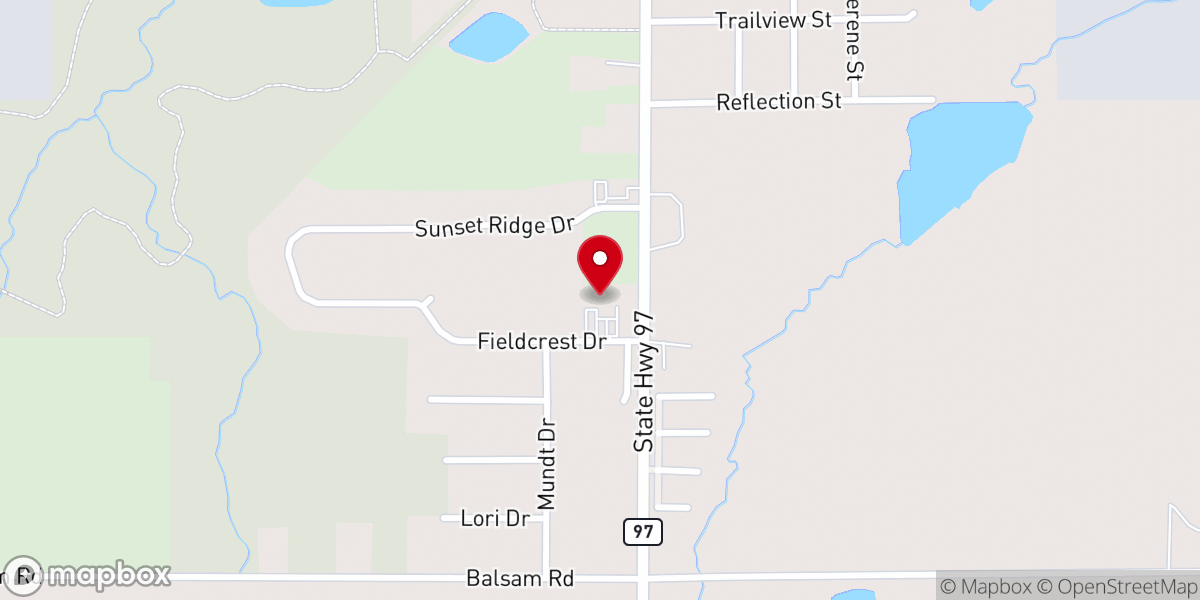 Map showing location of Community Bible Church